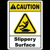 Caution Slippery Surface Sign