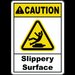 Caution Slippery Surface Sign